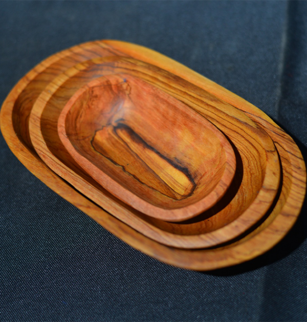 Oval Wooden Bowls